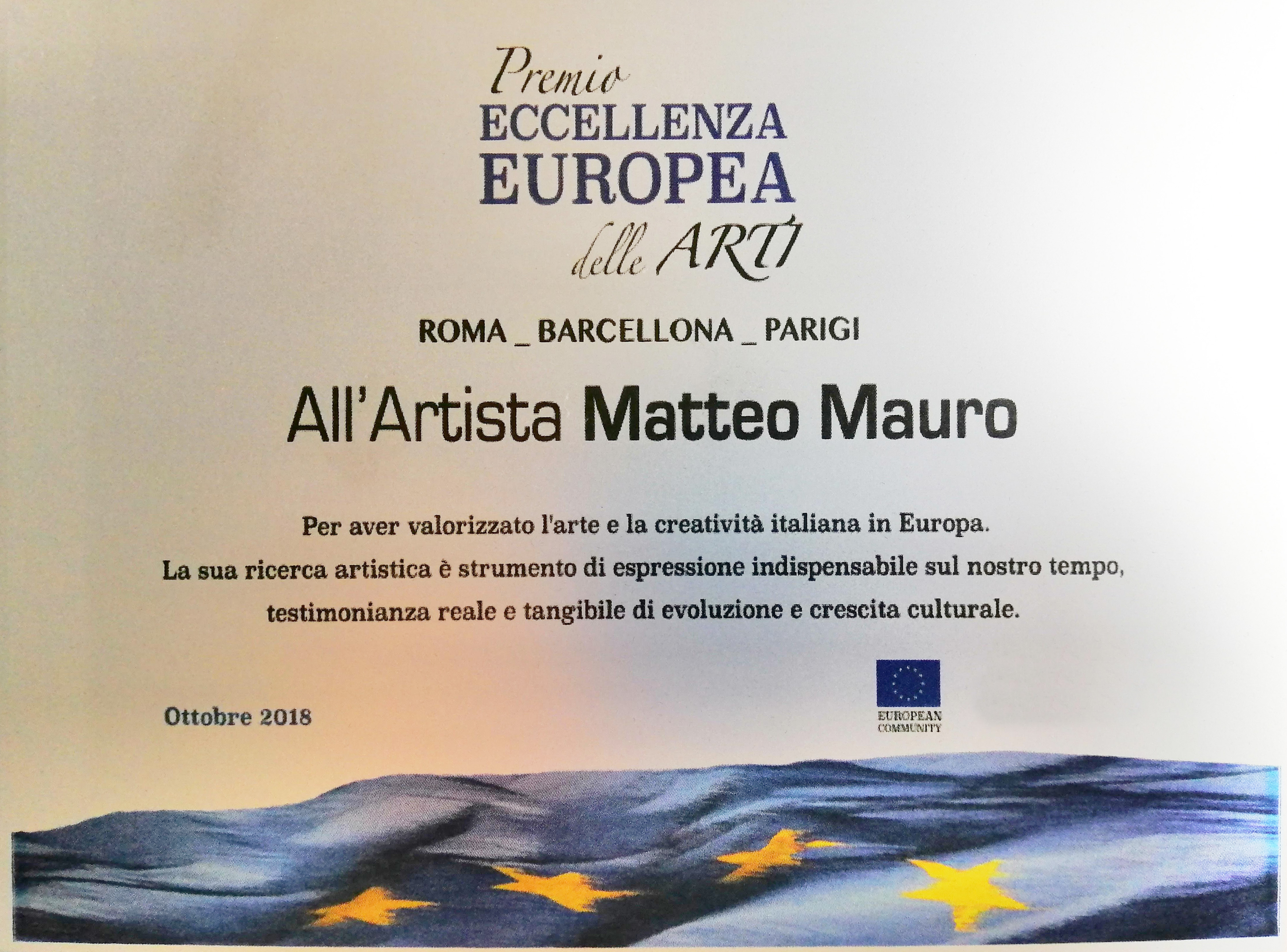 Premio All'Artista Matteo Mauro